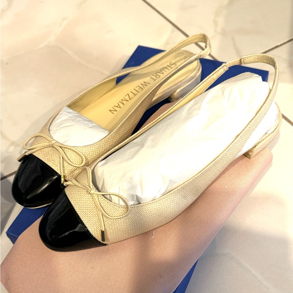 New Stuart Weitzman Flat Sling back Shoes 7.5